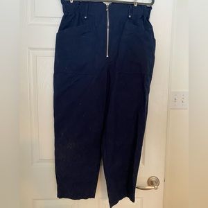 Casual paper bag pants